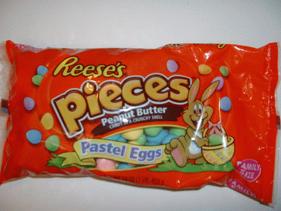 Reeses Pieces Easter Pastel Eggs